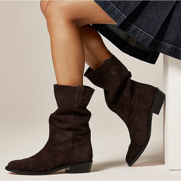 J Crew Midcalf boots in suede CM919 - Picture 2 of 4